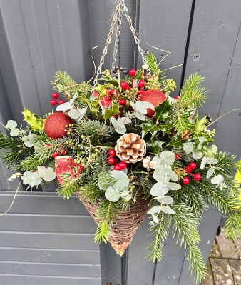 Christmas Hanging Basket