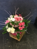 Pink and Cream Hatbox