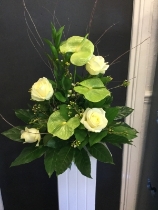 Rose and Anthurium Arrangement